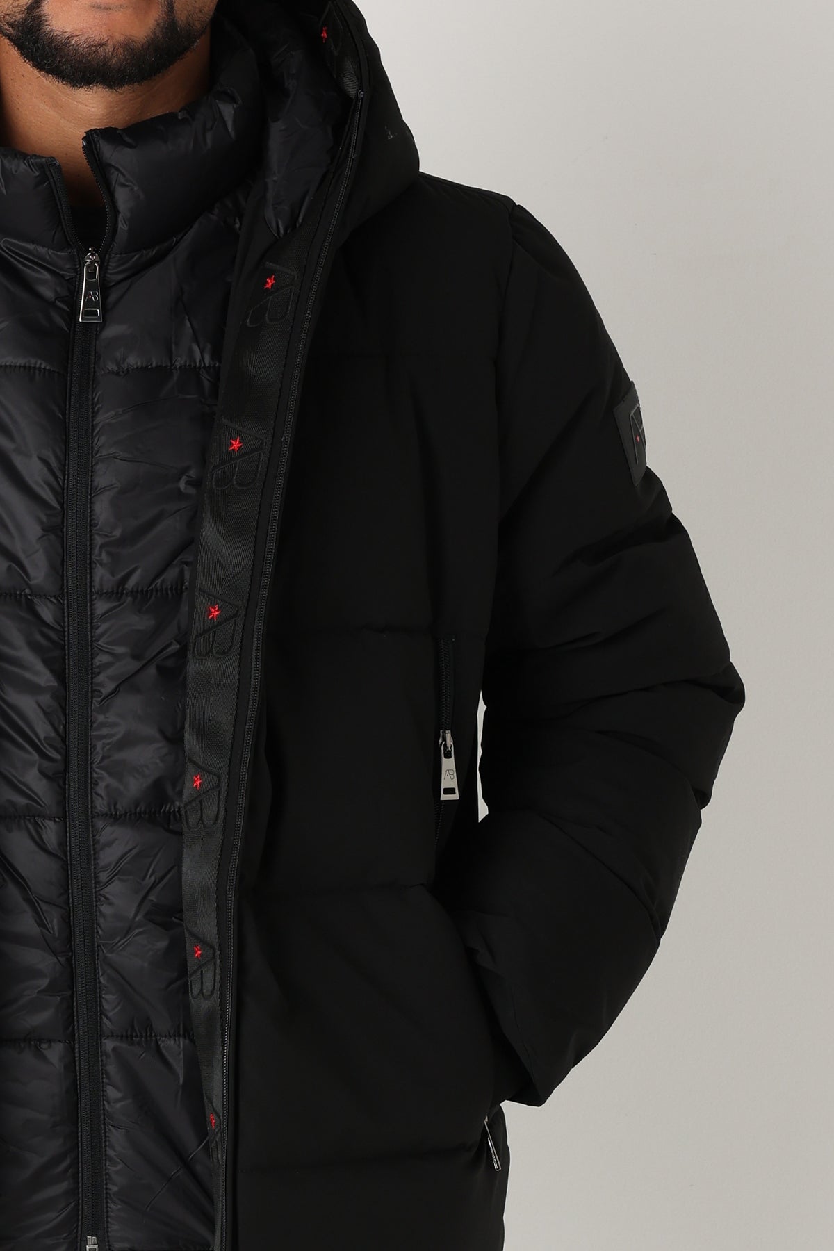 Taped Hooded Jacket