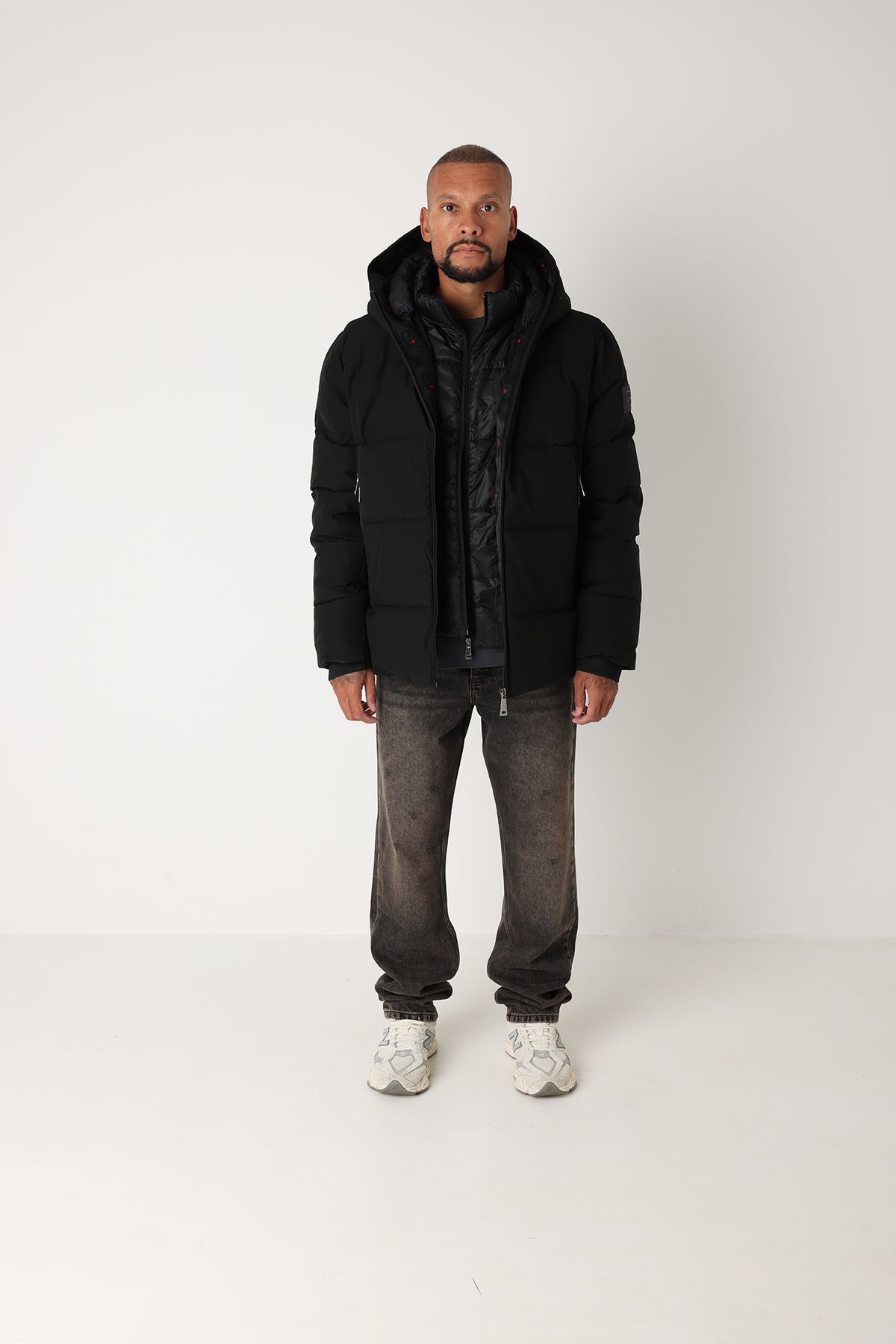 Taped Hooded Jacket